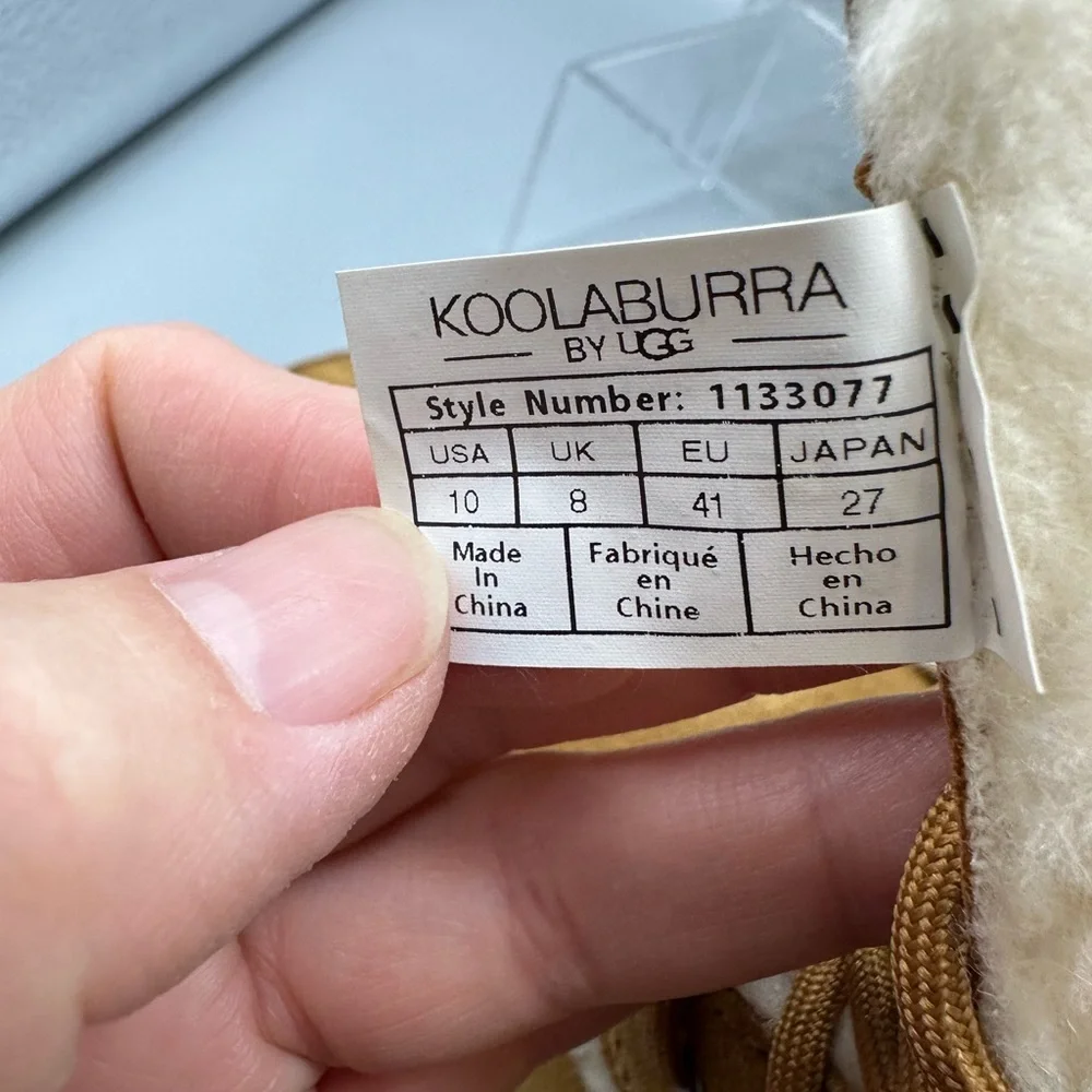 UGG Koolaburra Boots mid-calf Camel color Size 10 ready for winter in comfort - Picture 8 of 11